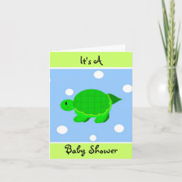 Whimsical Turtle Baby Dusche Einladung