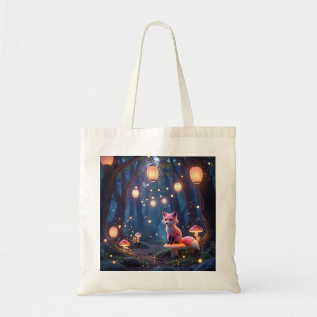 Whimsical Twilight Forest - Fantasy Art Toag Tragetasche (Vorne)