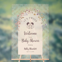 Whimsical Twins Babyparty Pastell Blumendekor LPM2