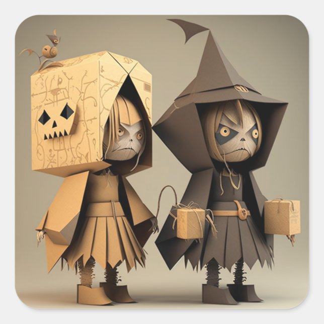 Whimsical und merkwürdige Halloween Stickers (Vorderseite)