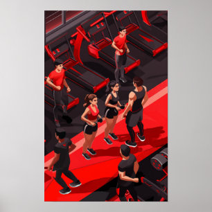 Whimsical und Vibraning Fitness Boot Poster