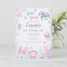 Whimsical Under the Sea Erster Geburtstag Feier