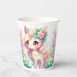 Whimsical Unicorn Baby Dusche Pappbecher