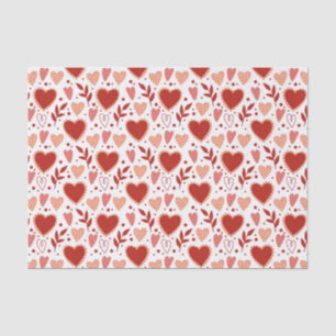 Whimsical Valentine Herzmuster Seidenpapier
