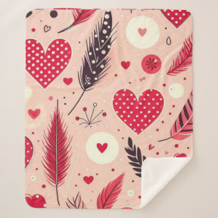 Whimsical Valentine Liebe Garden Sherpadecke