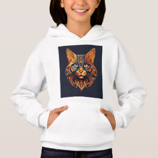 Whimsical Vector Cat Logo T - Shirt