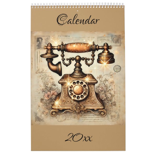 Whimsical Viktorianisch Steampunk Kalender (Titelbild)