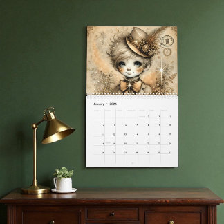 Whimsical Viktorianisch Steampunk Kalender