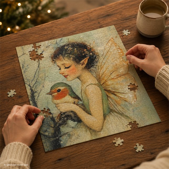 Whimsical Vintage Christmas Fee mit Robin (Von Creator hochgeladen)
