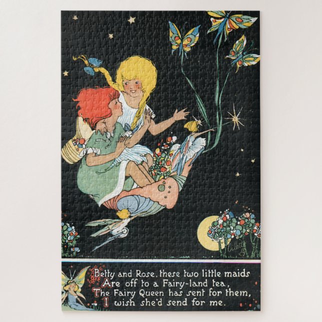 Whimsical Vintage Kinder und Feen (Vertikal)