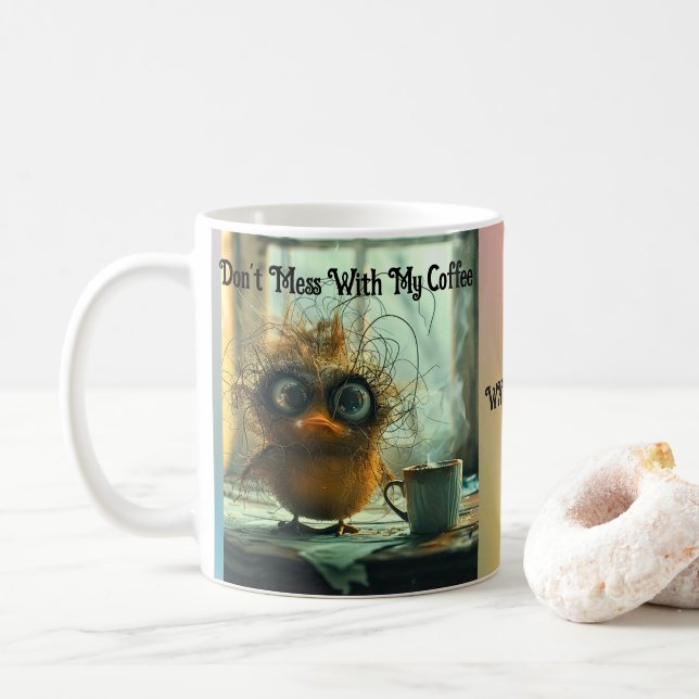 Whimsical Wackadoodle Coffee Cup individuell anpas Kaffeetasse (Mit Donut)