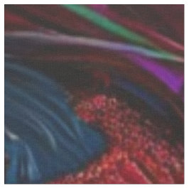 Whimsical Wackadoodle Pink Blue Feathers 1 Hof Stoff