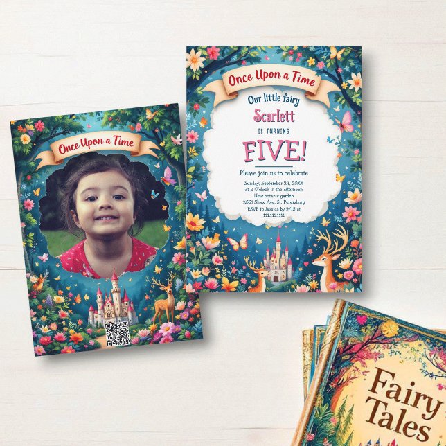 Whimsical Wald Fairytale Kindergeburt Einladung (Von Creator hochgeladen)