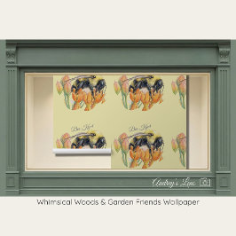 Whimsical Watercolor Bumblebee Nursery Tapete