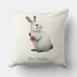 Whimsical Watercolor Bunny Easter Kissen