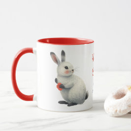 Whimsical Watercolor Bunny Easter Tasse