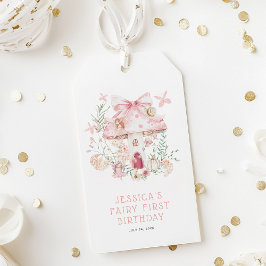 Whimsical Watercolor Fairy 1. Geburtstag Geschenkanhänger