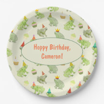Whimsical Watercolor Frosch Geburtstagsparty