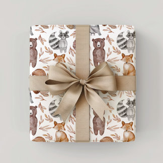 Whimsical Watercolor Woodland Animes Seidenpapier