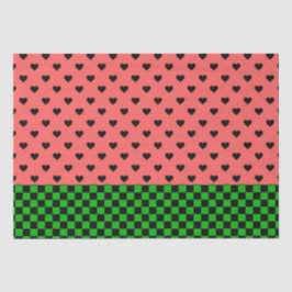 Whimsical Watermelon Colors Gemustert Seidenpapier