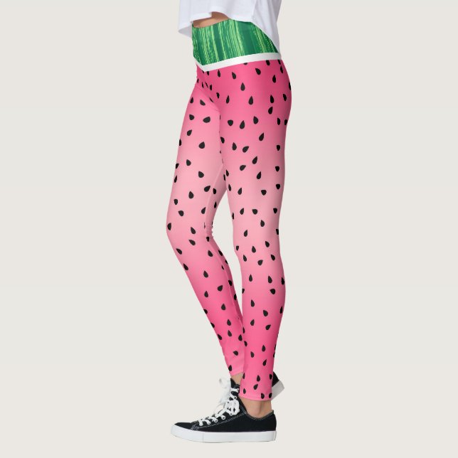 Whimsical Watermelon Sommerfrüchte Leggings (Links)