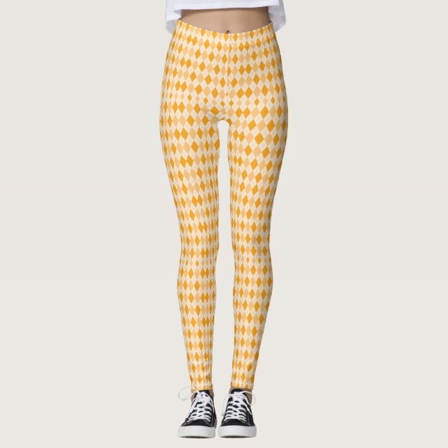 Whimsical Waves: Farbenfrohe Leggings perfekt für  (Vorderseite)