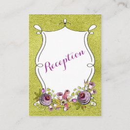 Whimsical Wedding Card | IMITATE Grünstreifen Begleitkarte