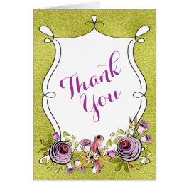 Whimsical Wedding Danke | Florale, IMITATE Foil