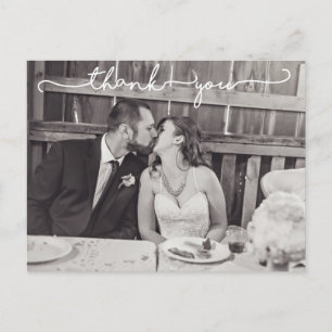 Whimsical Wedding Danke Postkarte