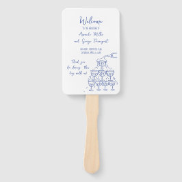 Whimsical Wedding Programmfan Fächer