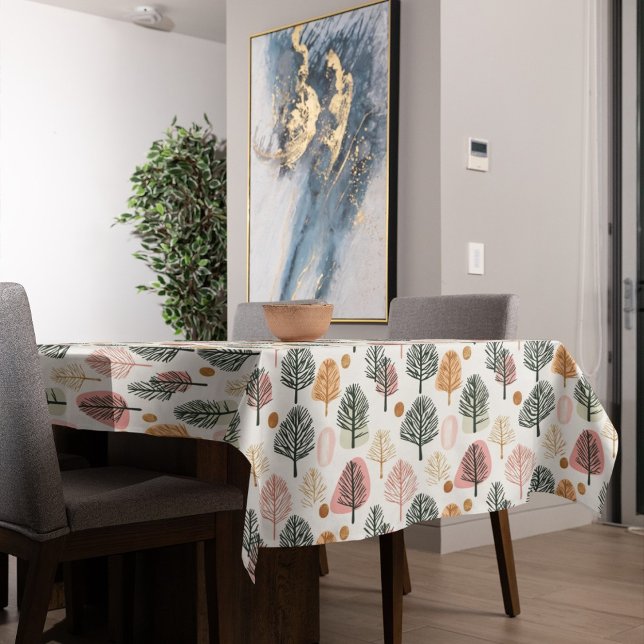 Whimsical Weihnachtsbäume ultramodern pink Tischdecke (Von Creator hochgeladen)