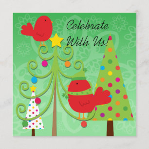 Whimsical Weihnachtsfeiertag Einladung