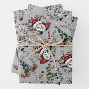 Whimsical Weihnachtsgnomes Geschenkpapier Set