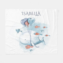 Whimsical Whale und Fische Personalisiert