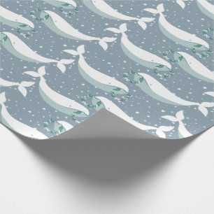 Whimsical Whale Weihnachten Geschenkpapier