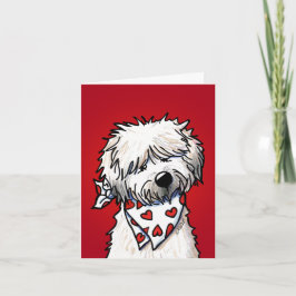 Whimsical Wheaten Terrier Dankeskarte