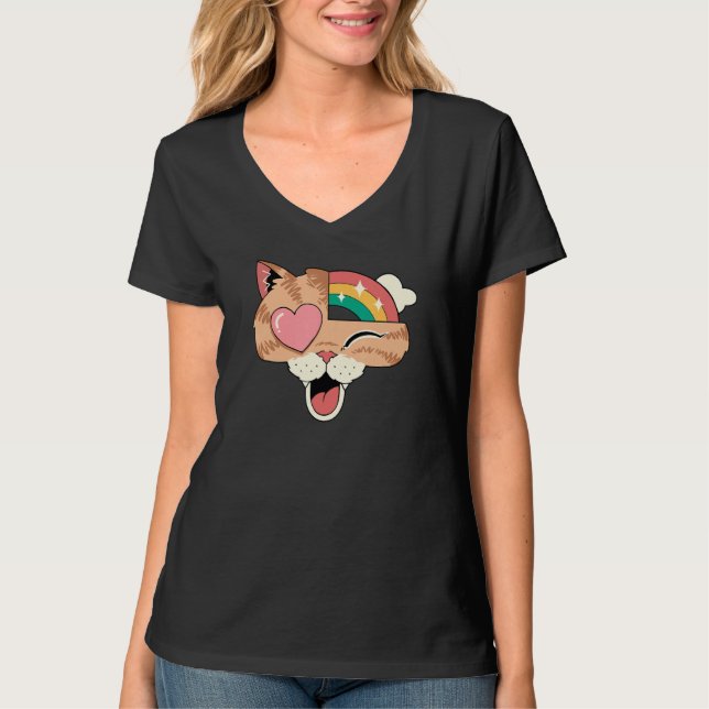 Whimsical Whiskers II T-Shirt (Vorderseite)
