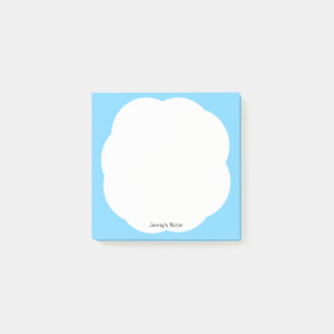 Whimsical White Cloud Blue Sky Minimal Moderne Post-it Klebezettel