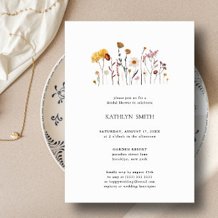Whimsical Wildblume Boho Wedding Brautparty Einladung