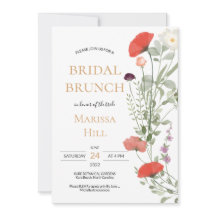 Whimsical Wildblume Bridal Dusche Einladung