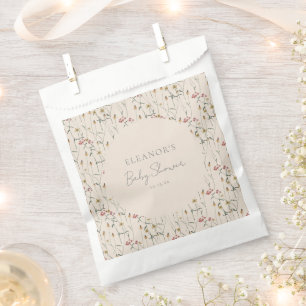 Whimsical Wildflower Botanische Individuelle Babyp Geschenktütchen