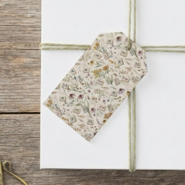 Whimsical Wildflower Mahjong-Kachel-Garten Geschenkanhänger