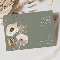 Whimsical Wildflower | Sage Green Horizontal