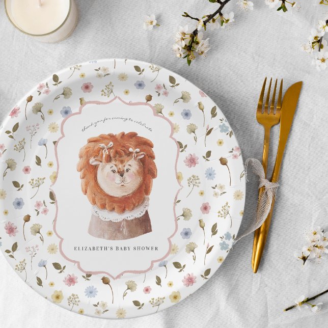 Whimsical Wildlings | Baby-Dusche für Vintage Tier Pappteller (Von Creator hochgeladen)
