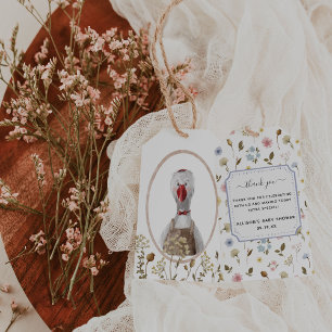 Whimsical Wildlings Vintage Tiere Vielen Dank Geschenkanhänger