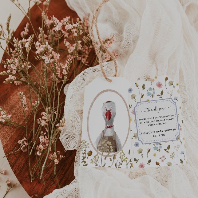 Whimsical Wildlings | Vintage Tiere Vielen Dank Geschenkanhänger (Von Creator hochgeladen)