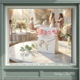 Whimsical Wings & Watercolor Wishes | Hummingbird Geschenkschachtel