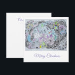 Whimsical Winter Forest Magical Creatures Karte<br><div class="desc">Celebrate the magic of the season with this enchanting winter-themed greeting card! This unique design features a high-quality print of an original hand-drawn illustration, filled with whimsical forest friends, hidden rabbits, and intricate winter details. Created with traditional pencils and liners, this artwork brings a touch of soulful, handmade charm to...</div>