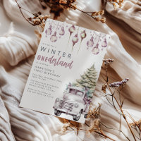 Whimsical Winter Onederland Erste Geburtstagsparty