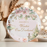 Whimsical Winter Onederland Pastel pink Geburtstag Pappteller<br><div class="desc">Whimsical Winter Onederland Pastellrosa Geburtstag Papier Teller Matching Artikel verfügbar.</div>